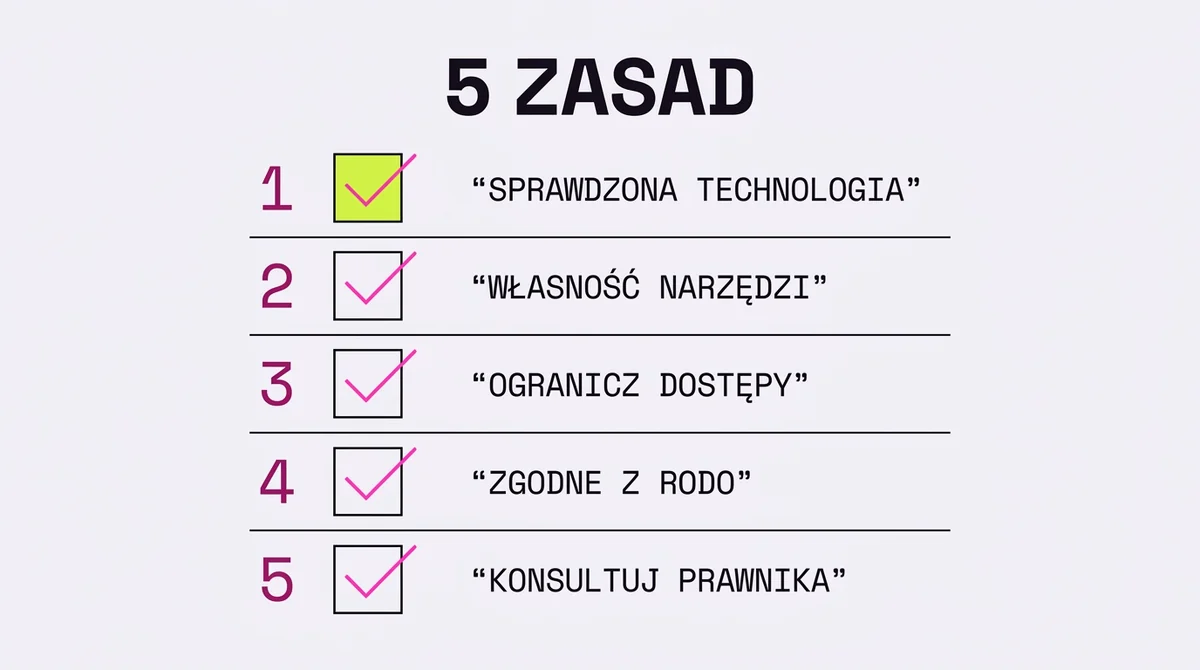 5 zasad bezpiecznej automatyzacji