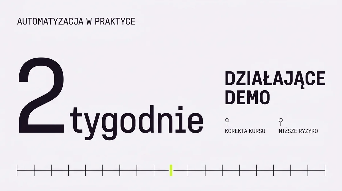 Działające demo co dwa tygodnie
