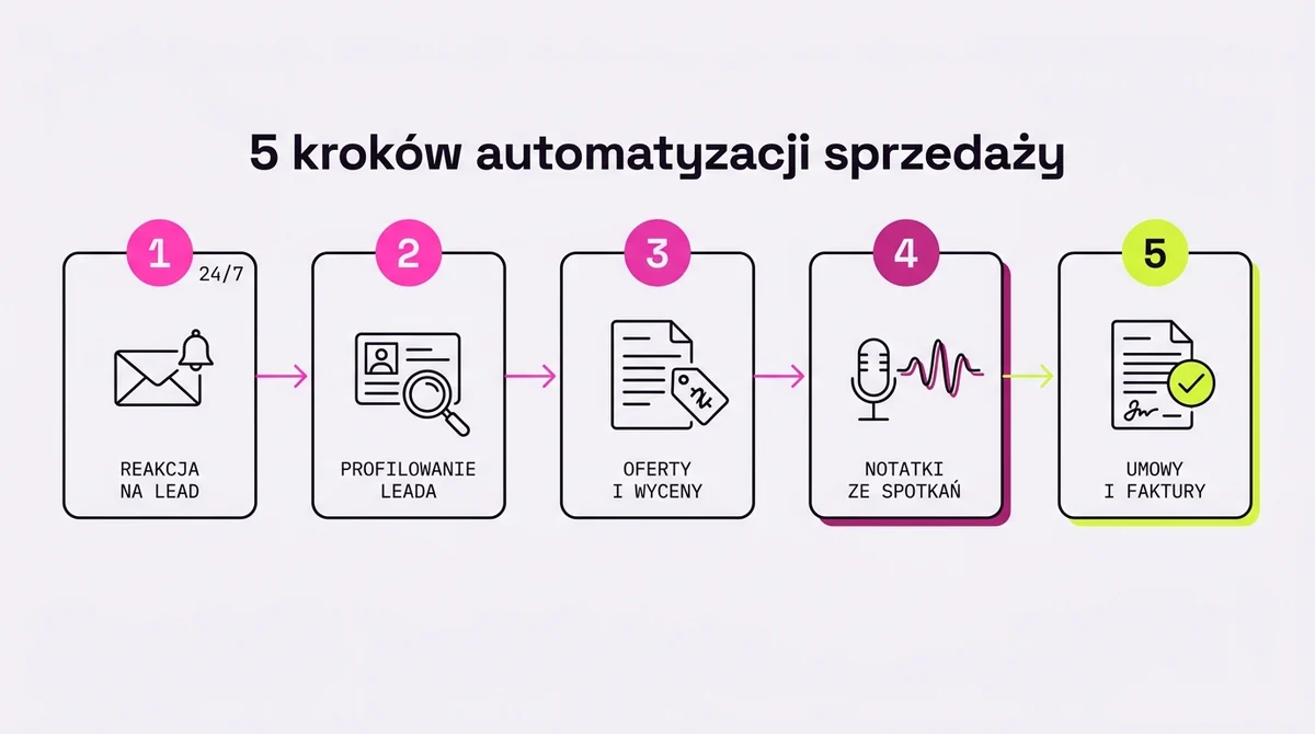 5 kroków automatyzacji sprzedaży: od leada do umowy