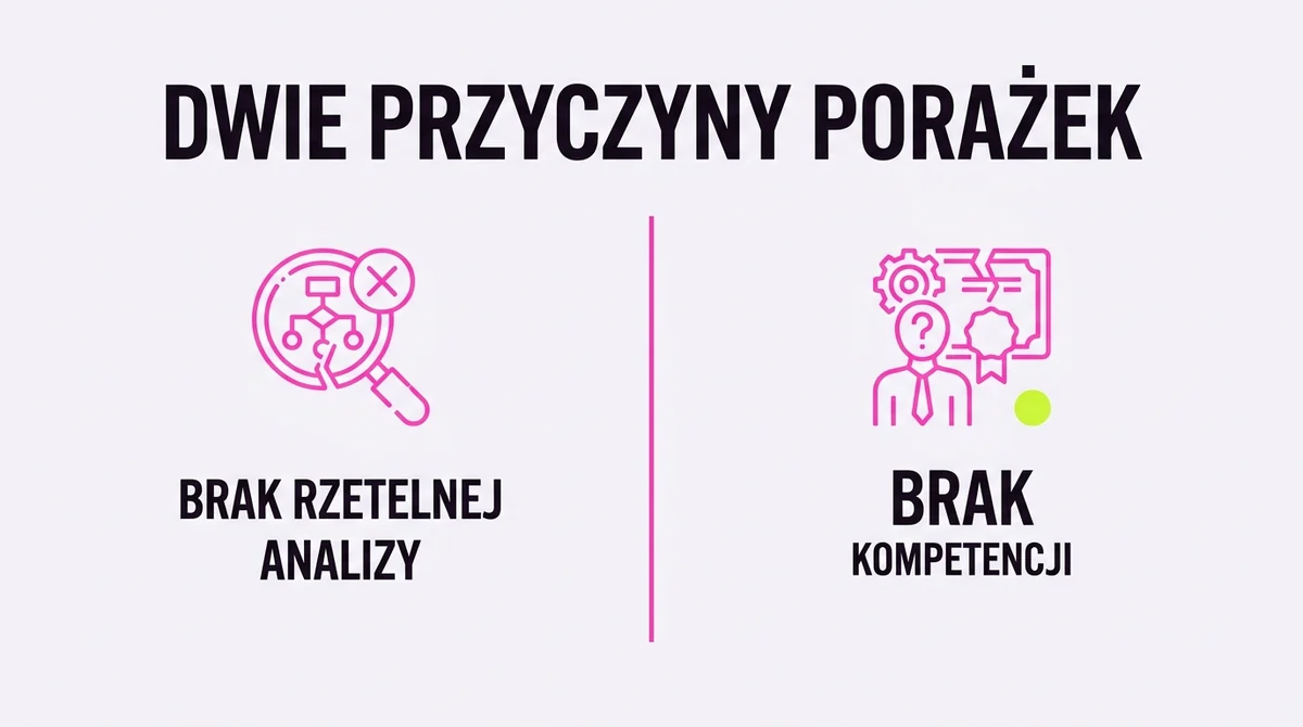 Dwie główne przyczyny porażek wdrożeń
