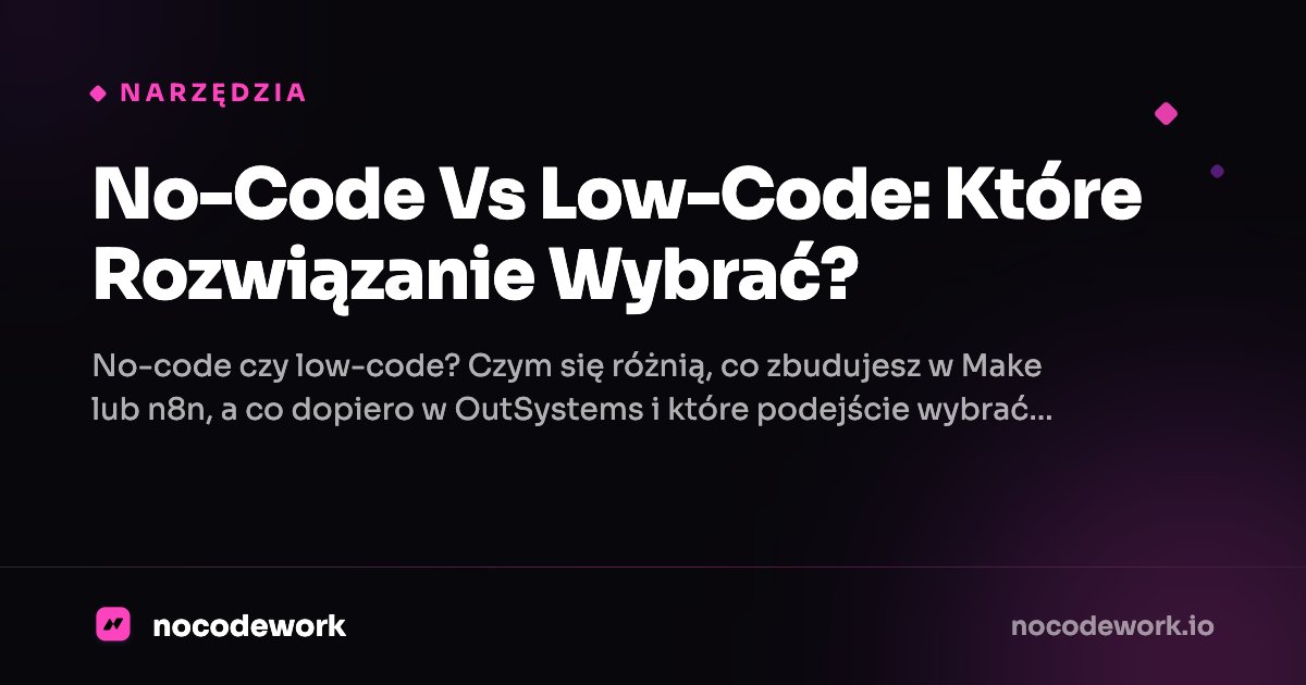 No-Code Vs Low-Code: Które Rozwiązanie Wybrać?